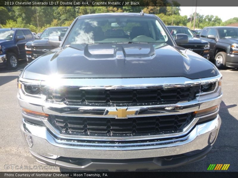 Graphite Metallic / Jet Black 2019 Chevrolet Silverado LD LT Double Cab 4x4