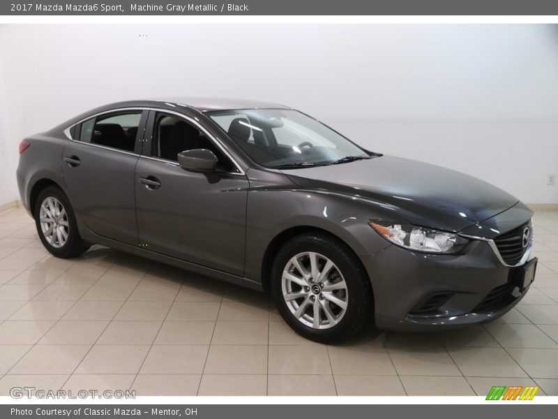 Machine Gray Metallic / Black 2017 Mazda Mazda6 Sport