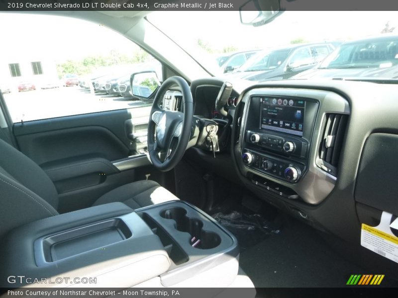 Graphite Metallic / Jet Black 2019 Chevrolet Silverado LD LT Double Cab 4x4