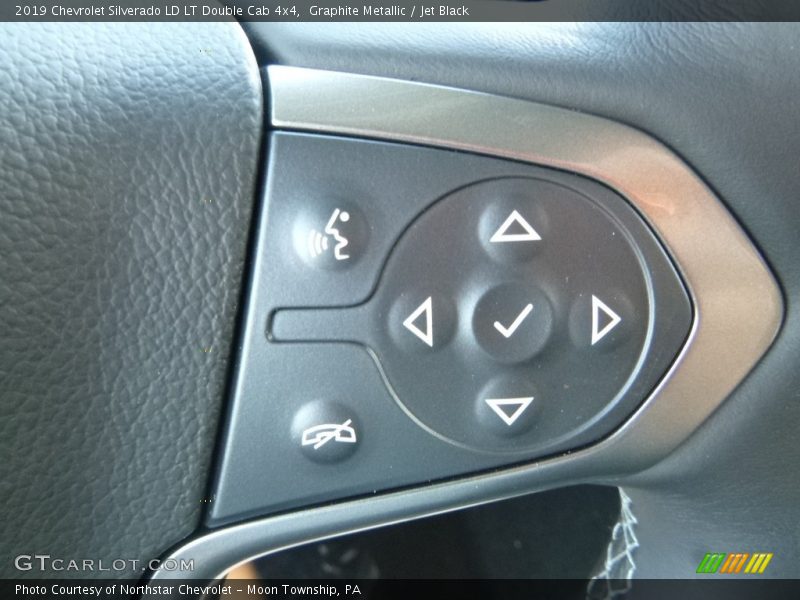 Graphite Metallic / Jet Black 2019 Chevrolet Silverado LD LT Double Cab 4x4