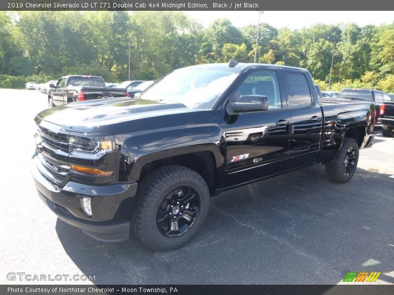 Black / Jet Black 2019 Chevrolet Silverado LD LT Z71 Double Cab 4x4 Midnight Edition