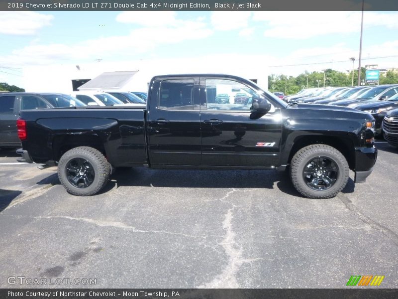 Black / Jet Black 2019 Chevrolet Silverado LD LT Z71 Double Cab 4x4 Midnight Edition