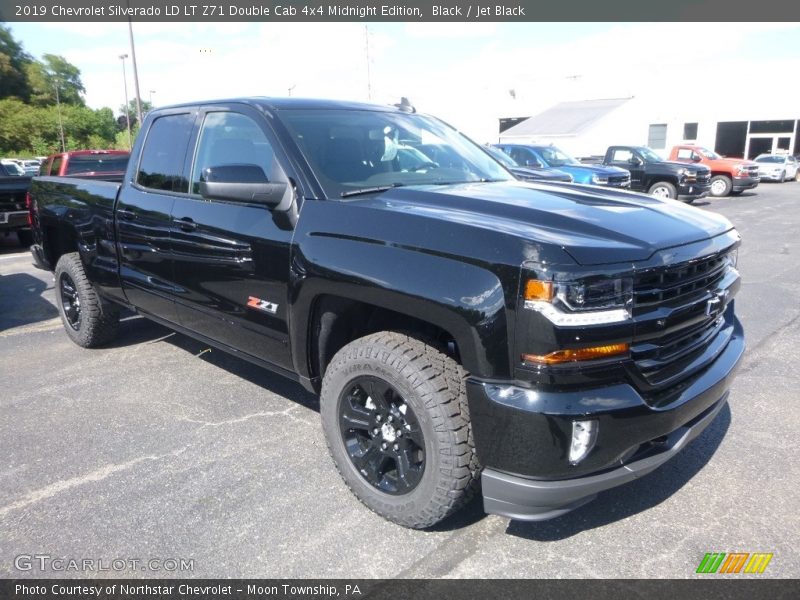 Black / Jet Black 2019 Chevrolet Silverado LD LT Z71 Double Cab 4x4 Midnight Edition