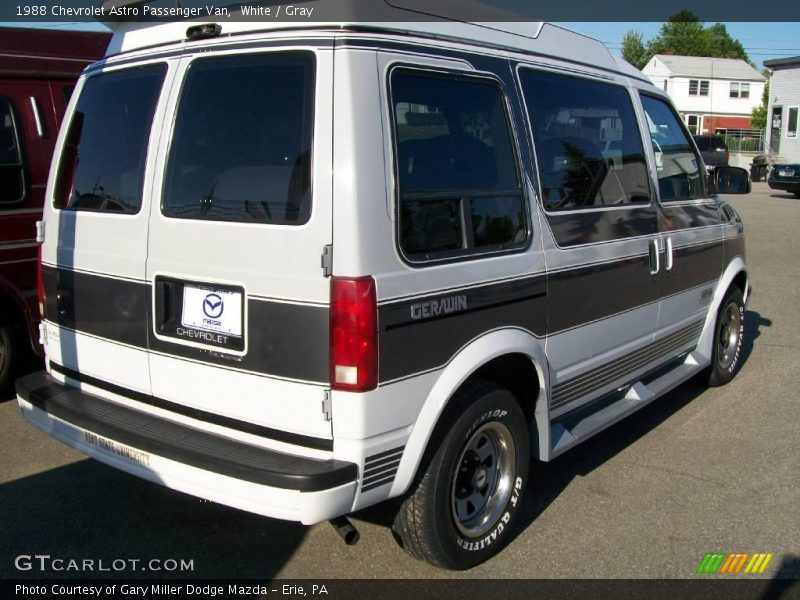 White / Gray 1988 Chevrolet Astro Passenger Van