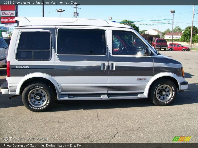 White / Gray 1988 Chevrolet Astro Passenger Van