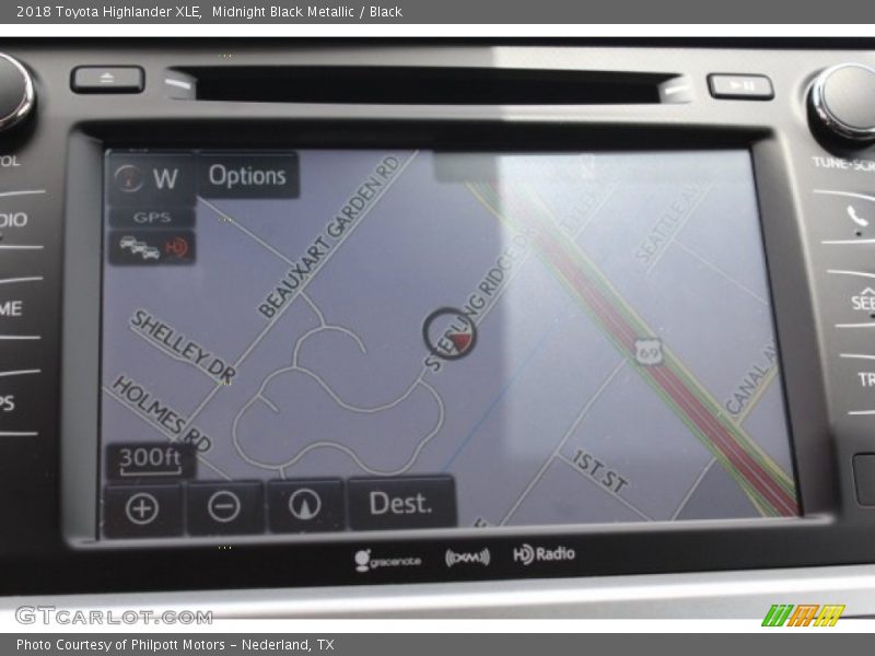 Midnight Black Metallic / Black 2018 Toyota Highlander XLE
