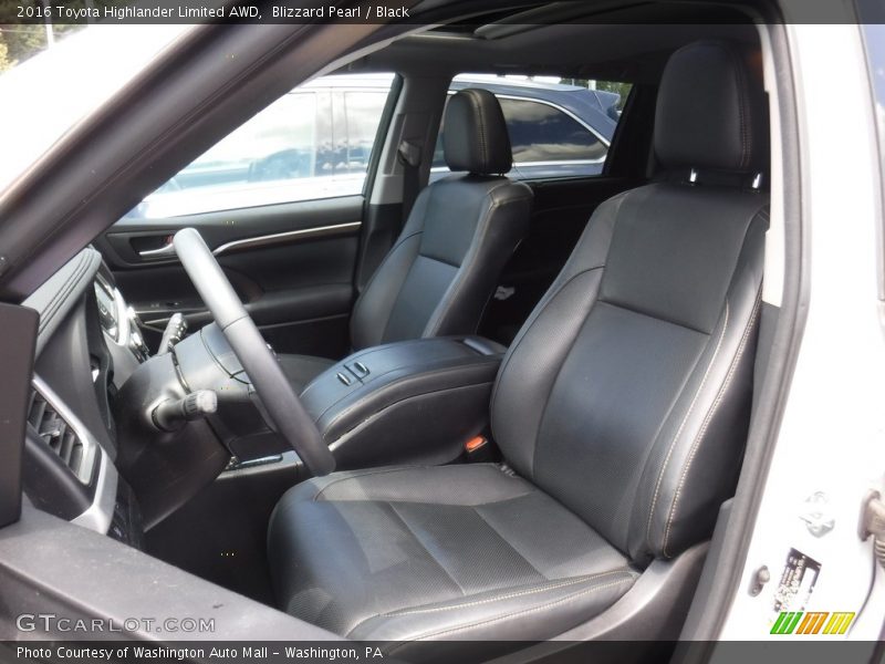 Blizzard Pearl / Black 2016 Toyota Highlander Limited AWD