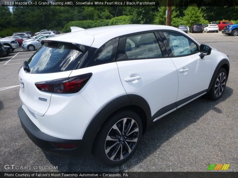 Snowflake White Pearl Mica / Black/Parchment 2019 Mazda CX-3 Grand Touring AWD