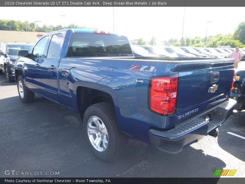 Deep Ocean Blue Metallic / Jet Black 2019 Chevrolet Silverado LD LT Z71 Double Cab 4x4