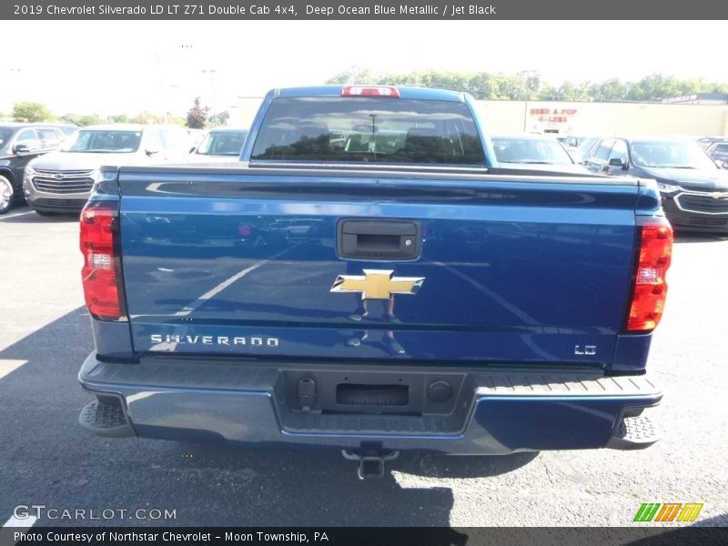 Deep Ocean Blue Metallic / Jet Black 2019 Chevrolet Silverado LD LT Z71 Double Cab 4x4