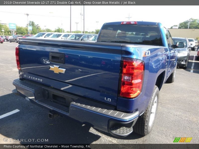 Deep Ocean Blue Metallic / Jet Black 2019 Chevrolet Silverado LD LT Z71 Double Cab 4x4