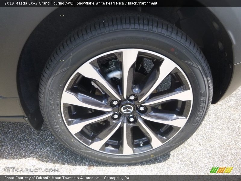 Snowflake White Pearl Mica / Black/Parchment 2019 Mazda CX-3 Grand Touring AWD