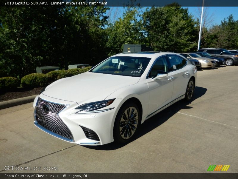 Eminent White Pearl / Parchment 2018 Lexus LS 500 AWD