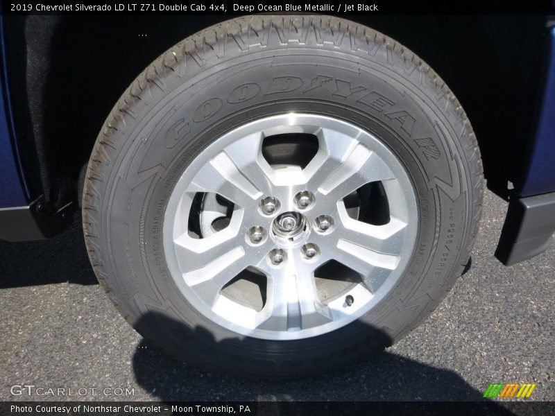 Deep Ocean Blue Metallic / Jet Black 2019 Chevrolet Silverado LD LT Z71 Double Cab 4x4