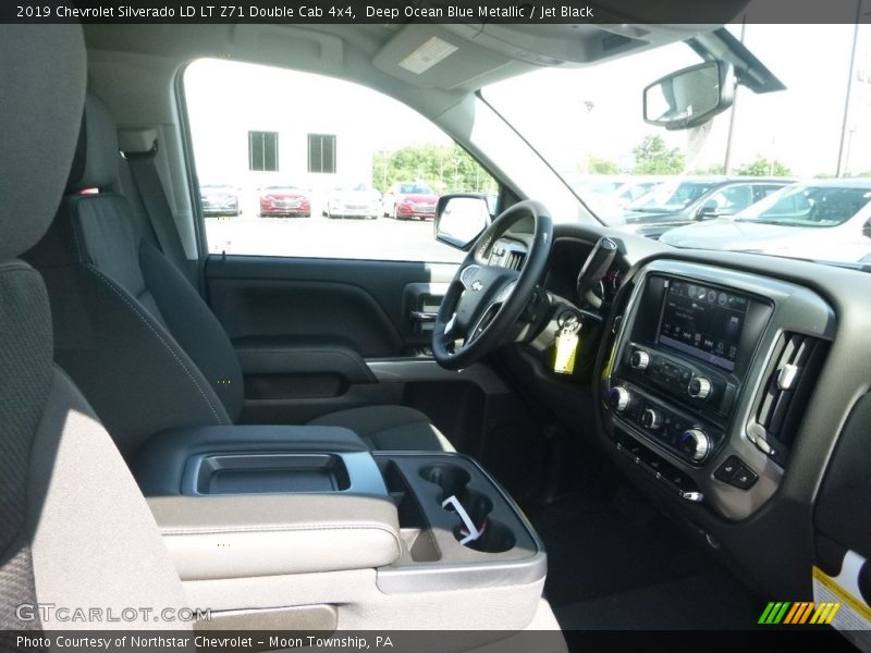 Deep Ocean Blue Metallic / Jet Black 2019 Chevrolet Silverado LD LT Z71 Double Cab 4x4