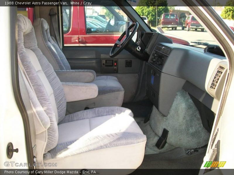 White / Gray 1988 Chevrolet Astro Passenger Van