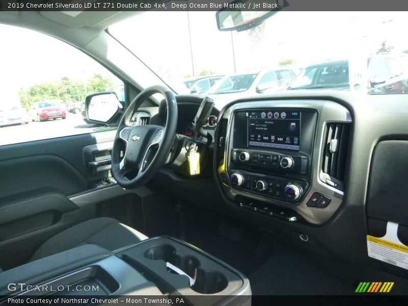 Deep Ocean Blue Metallic / Jet Black 2019 Chevrolet Silverado LD LT Z71 Double Cab 4x4