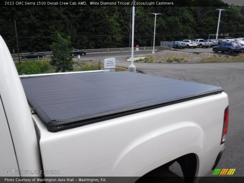 White Diamond Tricoat / Cocoa/Light Cashmere 2013 GMC Sierra 1500 Denali Crew Cab AWD