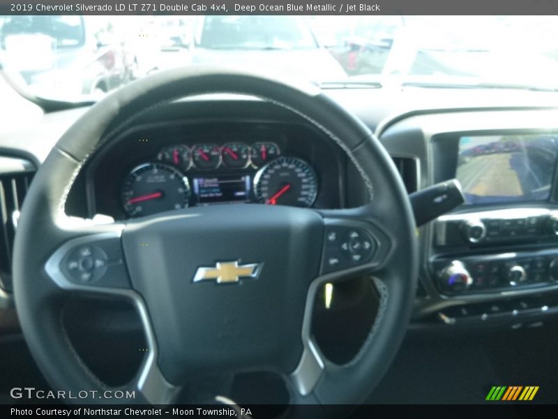 Deep Ocean Blue Metallic / Jet Black 2019 Chevrolet Silverado LD LT Z71 Double Cab 4x4