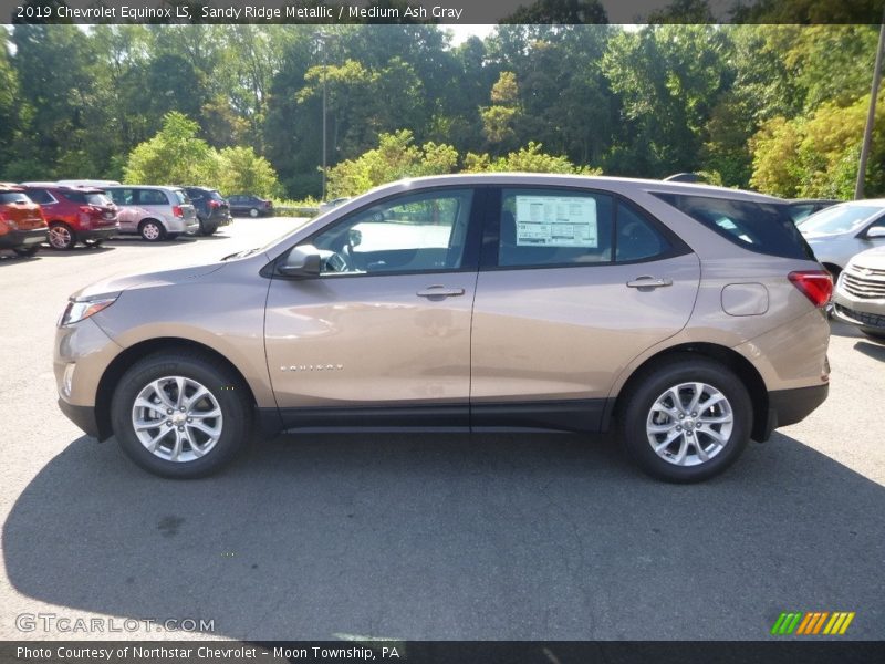 Sandy Ridge Metallic / Medium Ash Gray 2019 Chevrolet Equinox LS