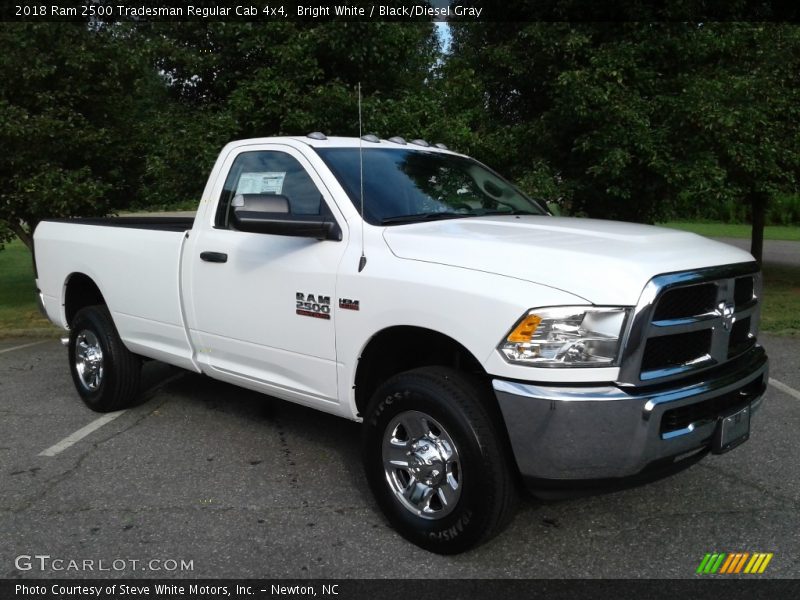 Bright White / Black/Diesel Gray 2018 Ram 2500 Tradesman Regular Cab 4x4