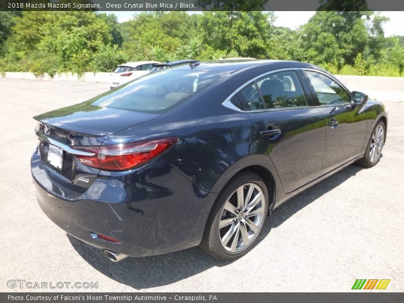 Deep Crystal Blue Mica / Black 2018 Mazda Mazda6 Signature