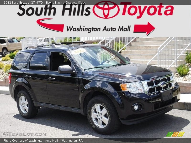 Ebony Black / Charcoal Black 2012 Ford Escape XLT 4WD