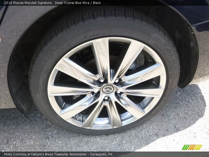 Deep Crystal Blue Mica / Black 2018 Mazda Mazda6 Signature