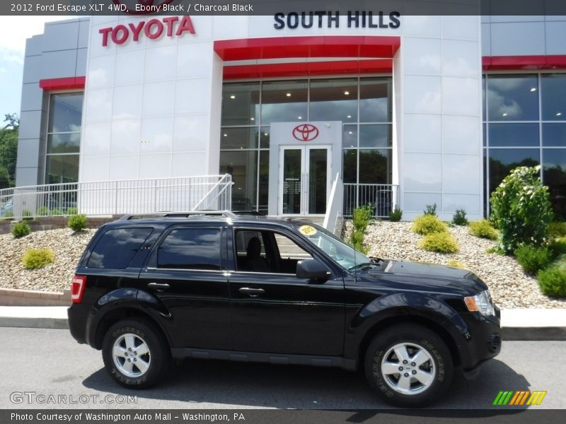 Ebony Black / Charcoal Black 2012 Ford Escape XLT 4WD