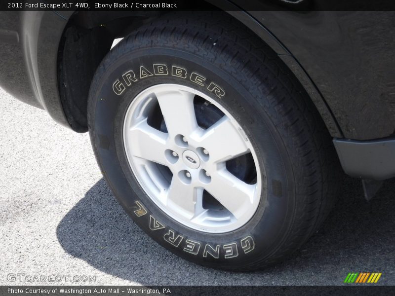 Ebony Black / Charcoal Black 2012 Ford Escape XLT 4WD