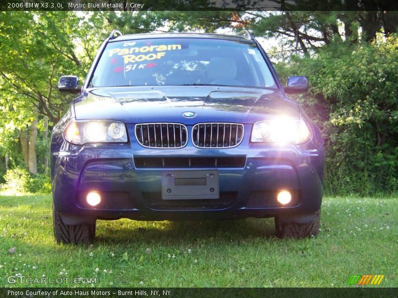 Mystic Blue Metallic / Grey 2006 BMW X3 3.0i
