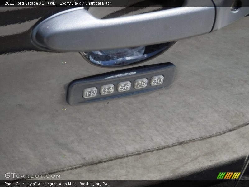 Ebony Black / Charcoal Black 2012 Ford Escape XLT 4WD