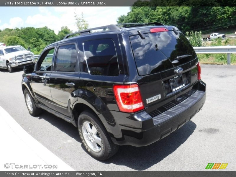 Ebony Black / Charcoal Black 2012 Ford Escape XLT 4WD