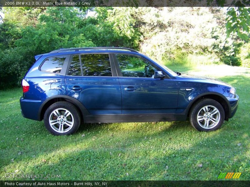 Mystic Blue Metallic / Grey 2006 BMW X3 3.0i