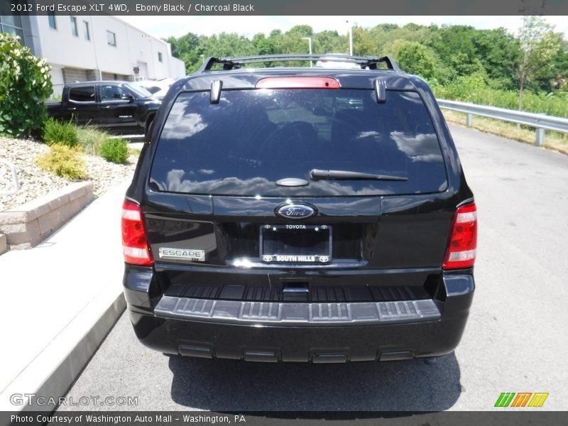 Ebony Black / Charcoal Black 2012 Ford Escape XLT 4WD