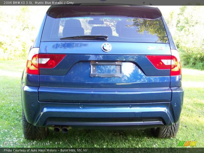 Mystic Blue Metallic / Grey 2006 BMW X3 3.0i