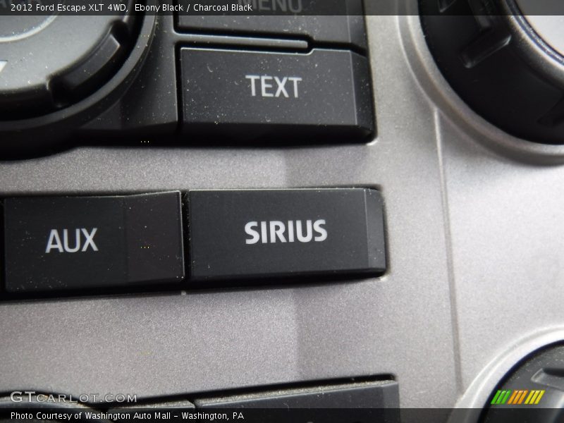 Ebony Black / Charcoal Black 2012 Ford Escape XLT 4WD