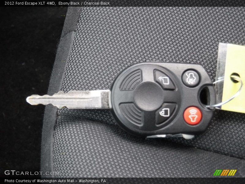 Ebony Black / Charcoal Black 2012 Ford Escape XLT 4WD