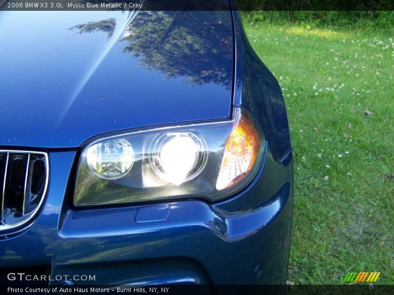 Mystic Blue Metallic / Grey 2006 BMW X3 3.0i