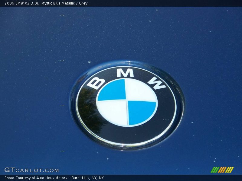 Mystic Blue Metallic / Grey 2006 BMW X3 3.0i