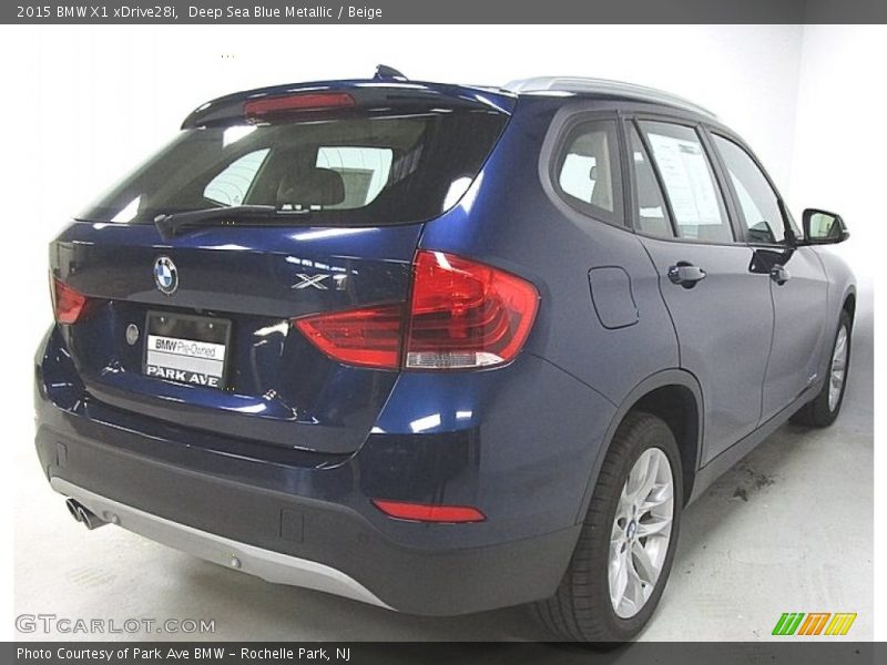 Deep Sea Blue Metallic / Beige 2015 BMW X1 xDrive28i
