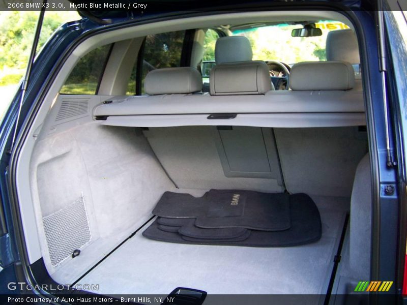 Mystic Blue Metallic / Grey 2006 BMW X3 3.0i