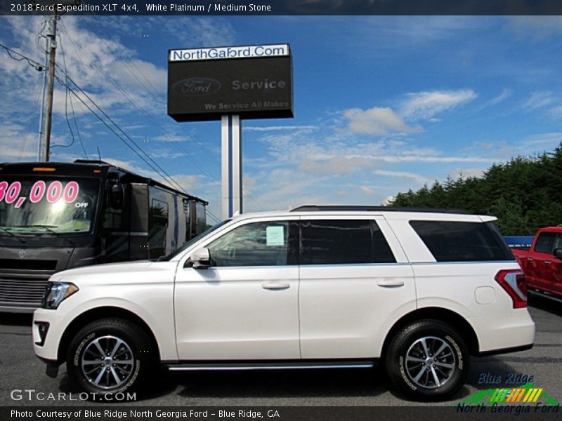 White Platinum / Medium Stone 2018 Ford Expedition XLT 4x4