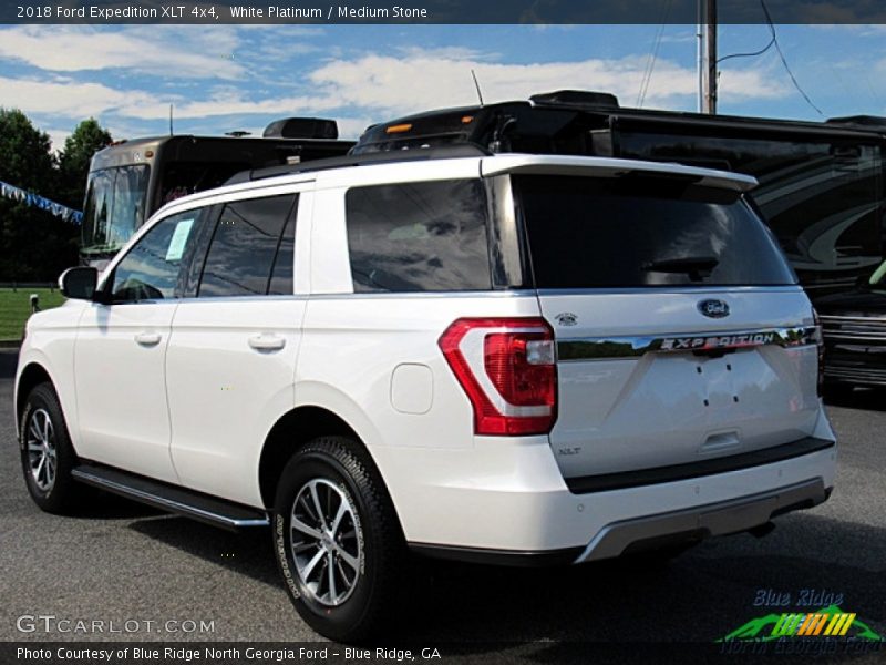 White Platinum / Medium Stone 2018 Ford Expedition XLT 4x4