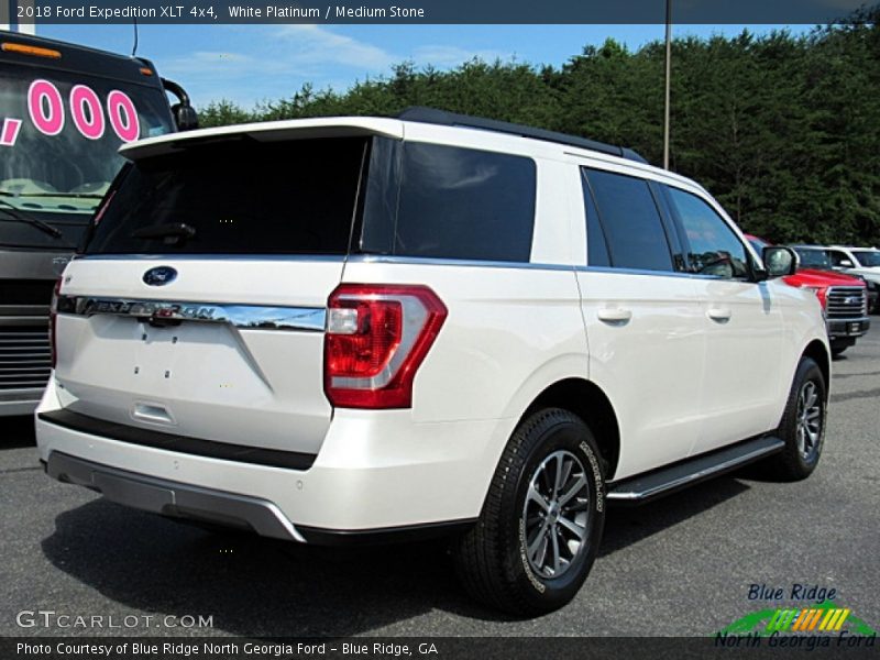 White Platinum / Medium Stone 2018 Ford Expedition XLT 4x4