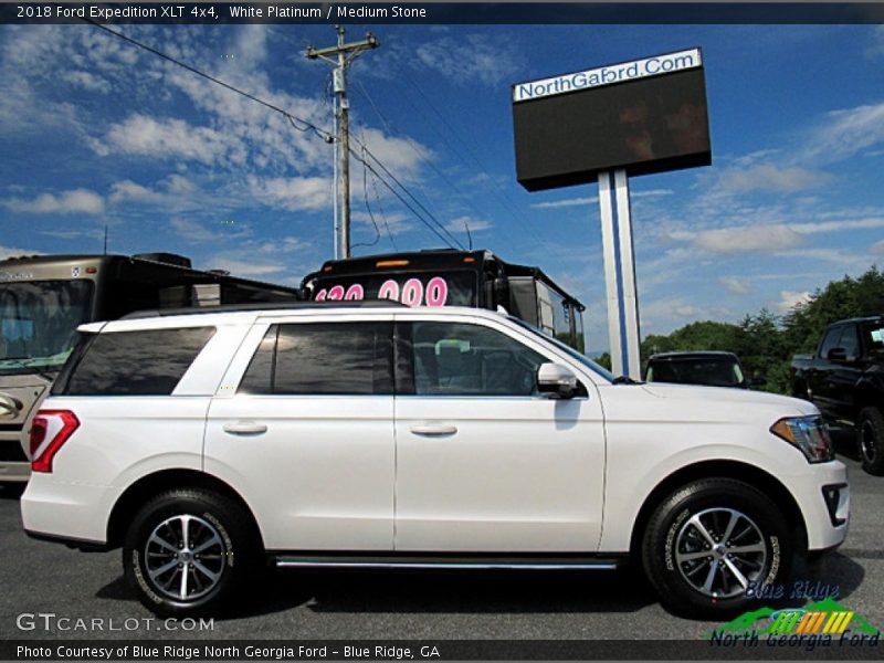 White Platinum / Medium Stone 2018 Ford Expedition XLT 4x4