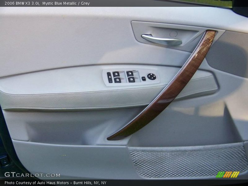 Mystic Blue Metallic / Grey 2006 BMW X3 3.0i