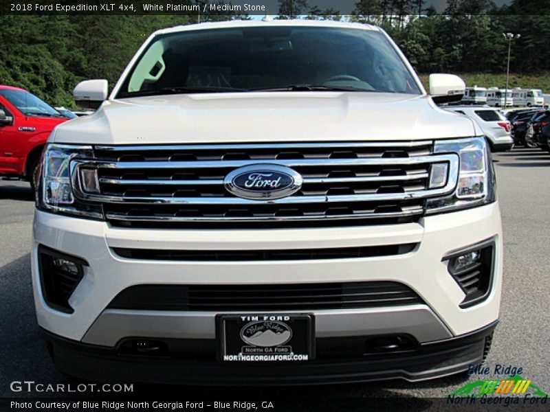 White Platinum / Medium Stone 2018 Ford Expedition XLT 4x4