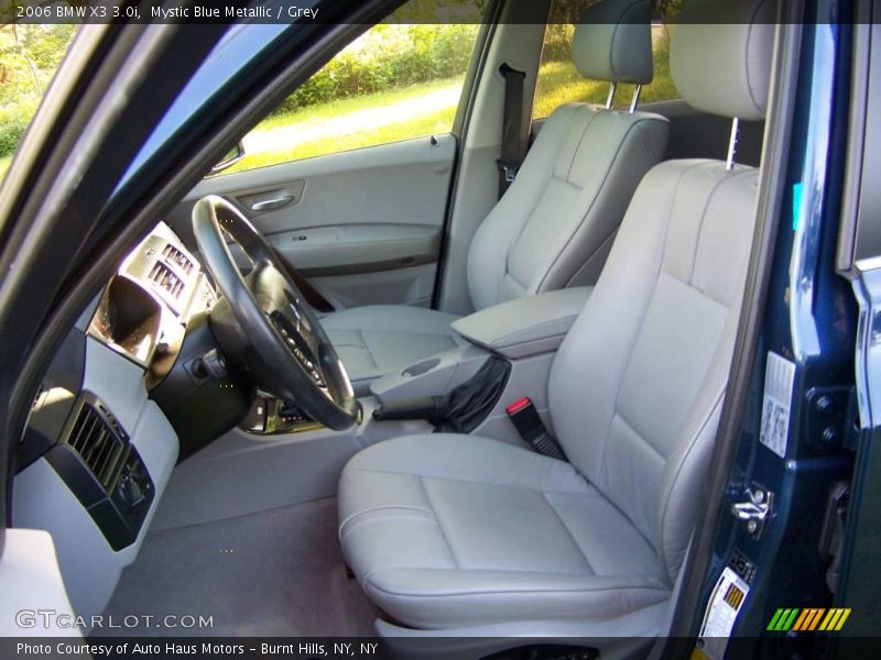 Mystic Blue Metallic / Grey 2006 BMW X3 3.0i