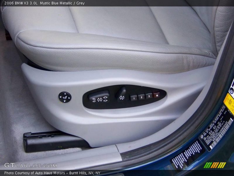 Mystic Blue Metallic / Grey 2006 BMW X3 3.0i